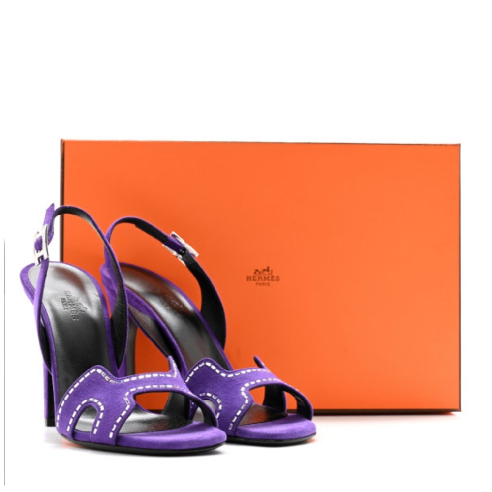 Hermes Purple Women's Heels